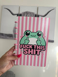 Frog F* This S* Disc Notebook