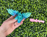 3D Print Winged Rose Dragon Tadling Keychain