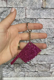 Oklahoma Glitter Keychain