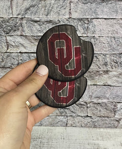 OU Car Coasters