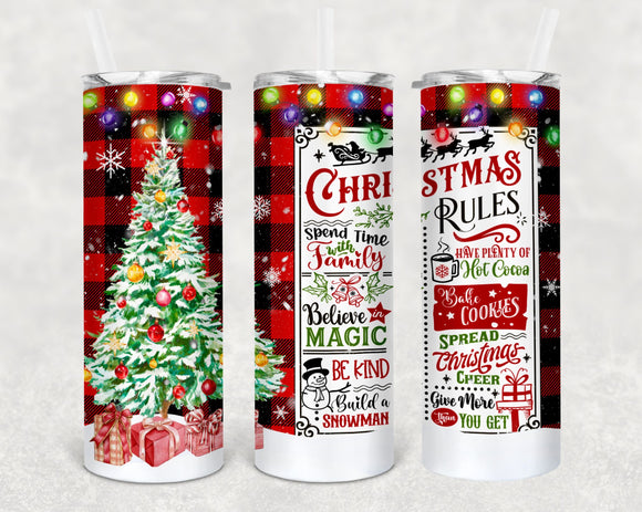 Christmas Rules Christmas Tumbler