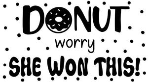 Donut Worry Sticker