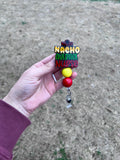 Nacho Average Nurse Glitter Badge Reel