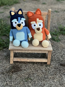 Blue Heeler Dog Crochet Stuffy