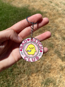 Bad Bitch Club Sublimated Keychain