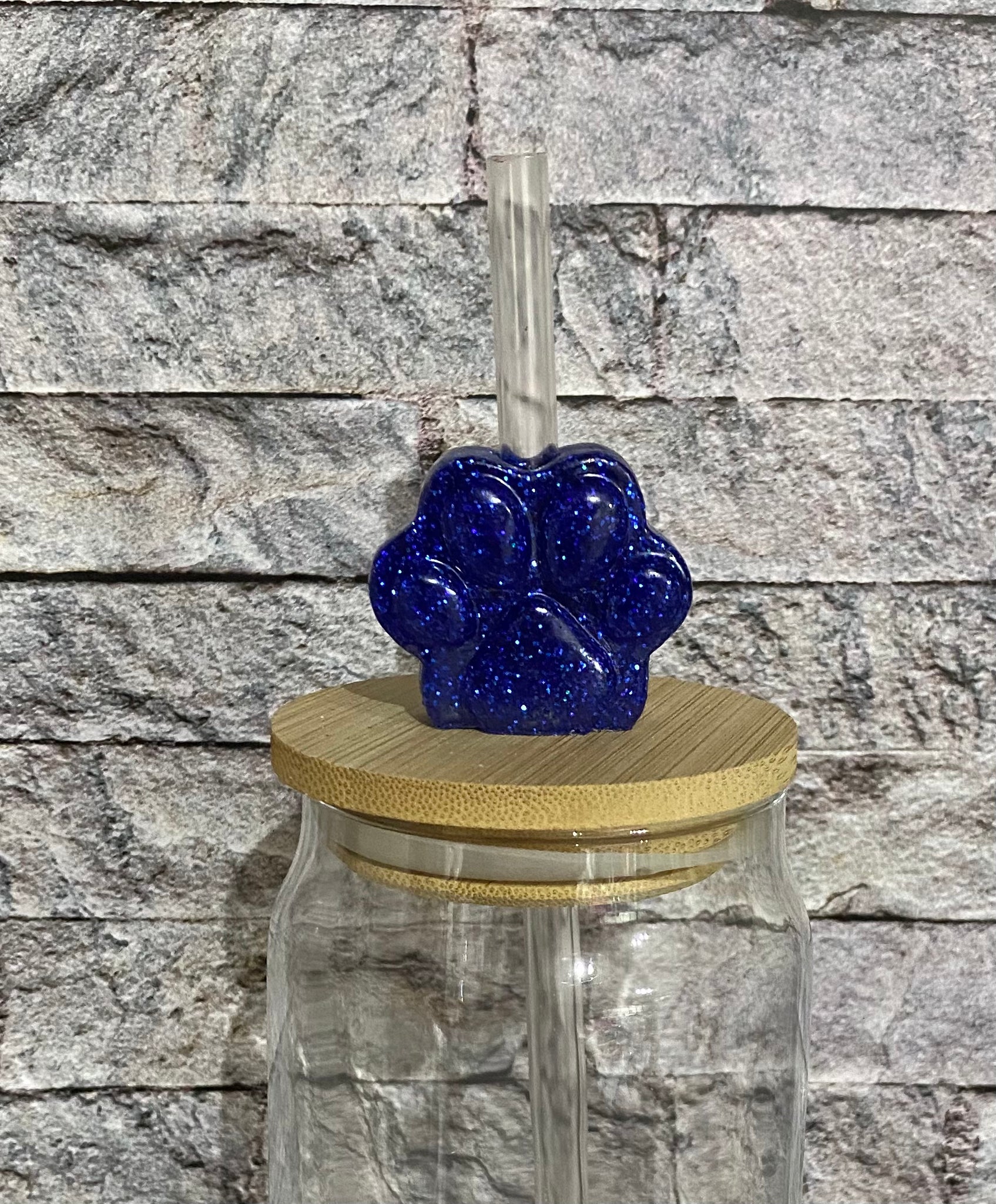 Paw Print Straw Toppers