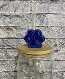 Paw Print Straw Topper