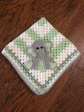 Elephant crochet baby blanket