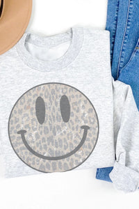 Leopard Smiley Sweatshirt