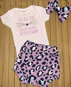 Cool Cats Bummies/Pants Set