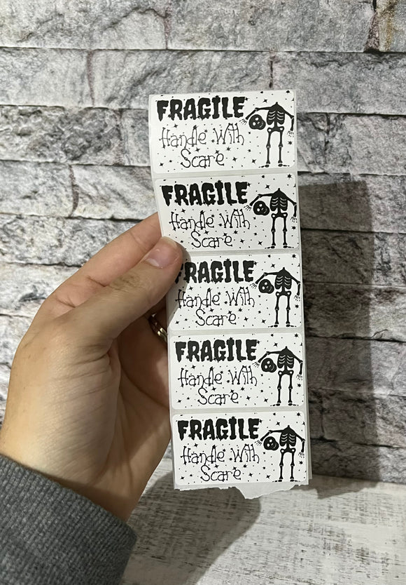 Fragile Handle With Scare Sticker