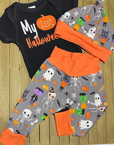 Halloween Bummies/Pants Set