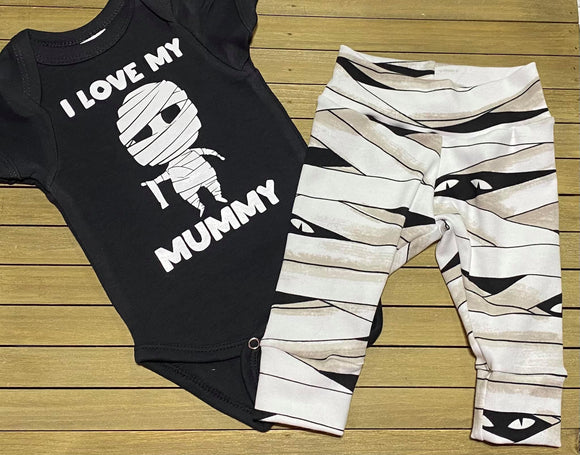 I Love My Mummy Bummies/Pants Set