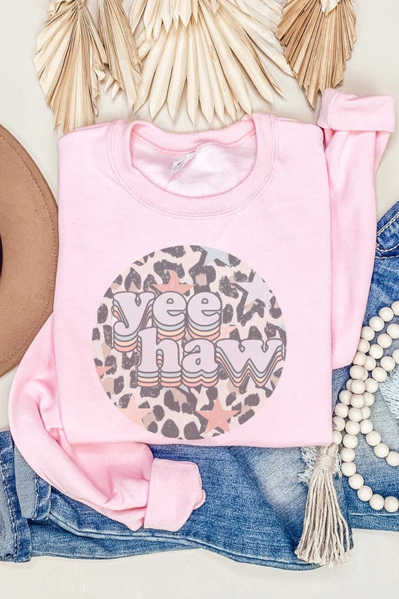 YeeHaw Leopard Sweatshirt