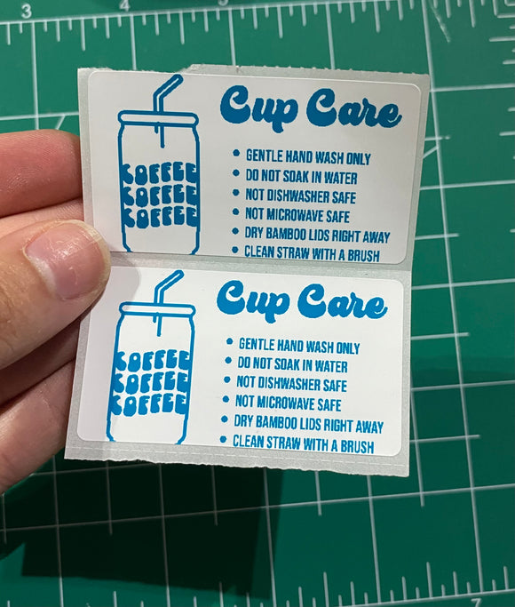 Cup Care Sticker