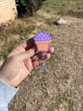 Potted Succulent Glitter Badge Reel