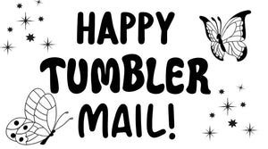 Happy Tumbler Mail Butterflies Sticker