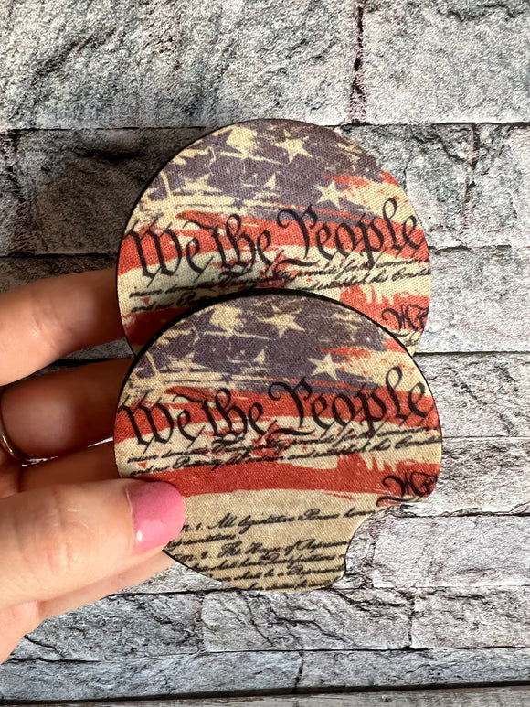 We the People Car Coasters