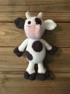 Cow crochet stuffed animal