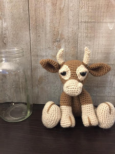 Bull crochet stuffed animal