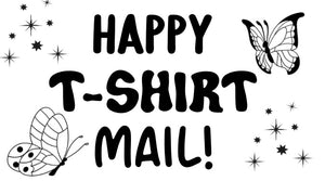 Happy T-Shirt Mail Butterflies Sticker