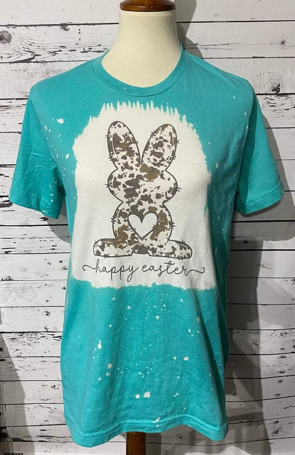 Cow Print Happy Easter Adult Shirt