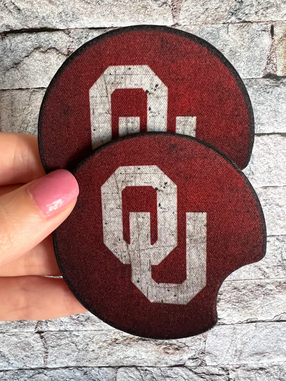 OU Car Coasters