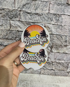 Beachin Car Coasters