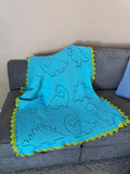 Dinosaur Crochet Baby Blanket