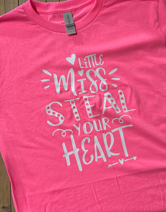 Little Miss Steal Your Heart Infant/Toddler/Youth Shirt