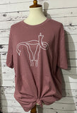 Middle Finger Uterus T Shirt