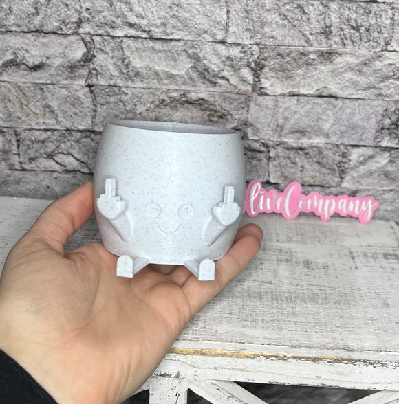 Middle Finger 3D Print Plant Pot