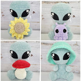 Large Cosmo Alien Crochet Stuffy