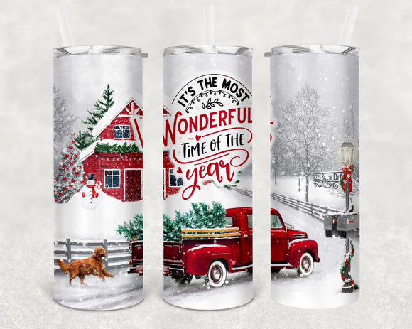 It’s The Most Wonderful Time Christmas Tumbler