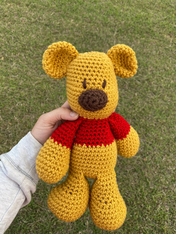 Crochet Honey Bear Stuffed Animal