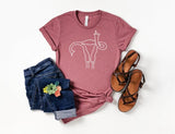 Middle Finger Uterus T Shirt