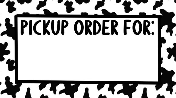 Pickup Cow Print Sticker