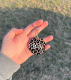 Custom Leopard Print Keychain