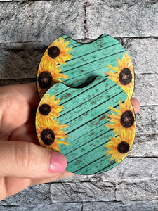 Sunflower Car Coasters