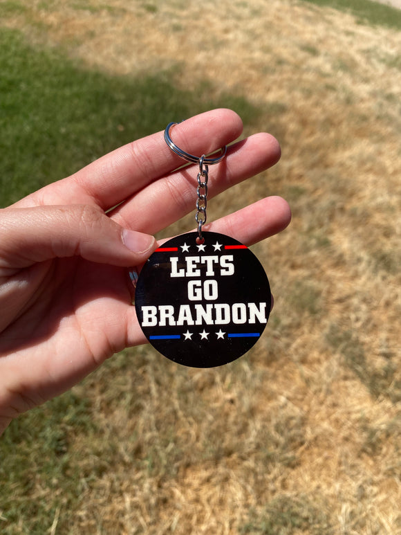 Let’s Go Brandon Sublimated Keychain