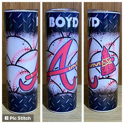 Atlanta Baseball Tumbler