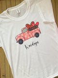 Pink Valentines Truck shirt